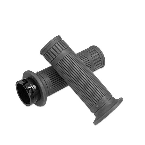 Rubber Vintage Motorcycle Handle Bar Grip 1'' 25mm Hand Grips Dual For Honda BMW - Picture 19 of 21