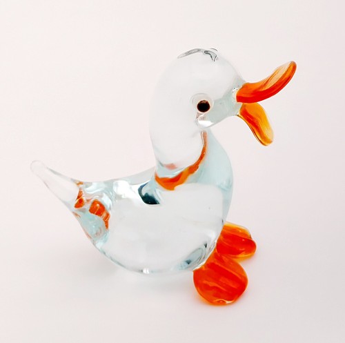 Murano Style Art Glass Duck Figurine - Picture 2 of 2