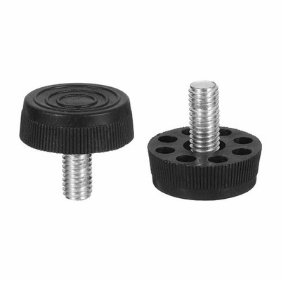 DTGN M8x17x30 mm Möbelgleiter Nivellierfüße zum Anschrauben - Schwarz 20 Stück