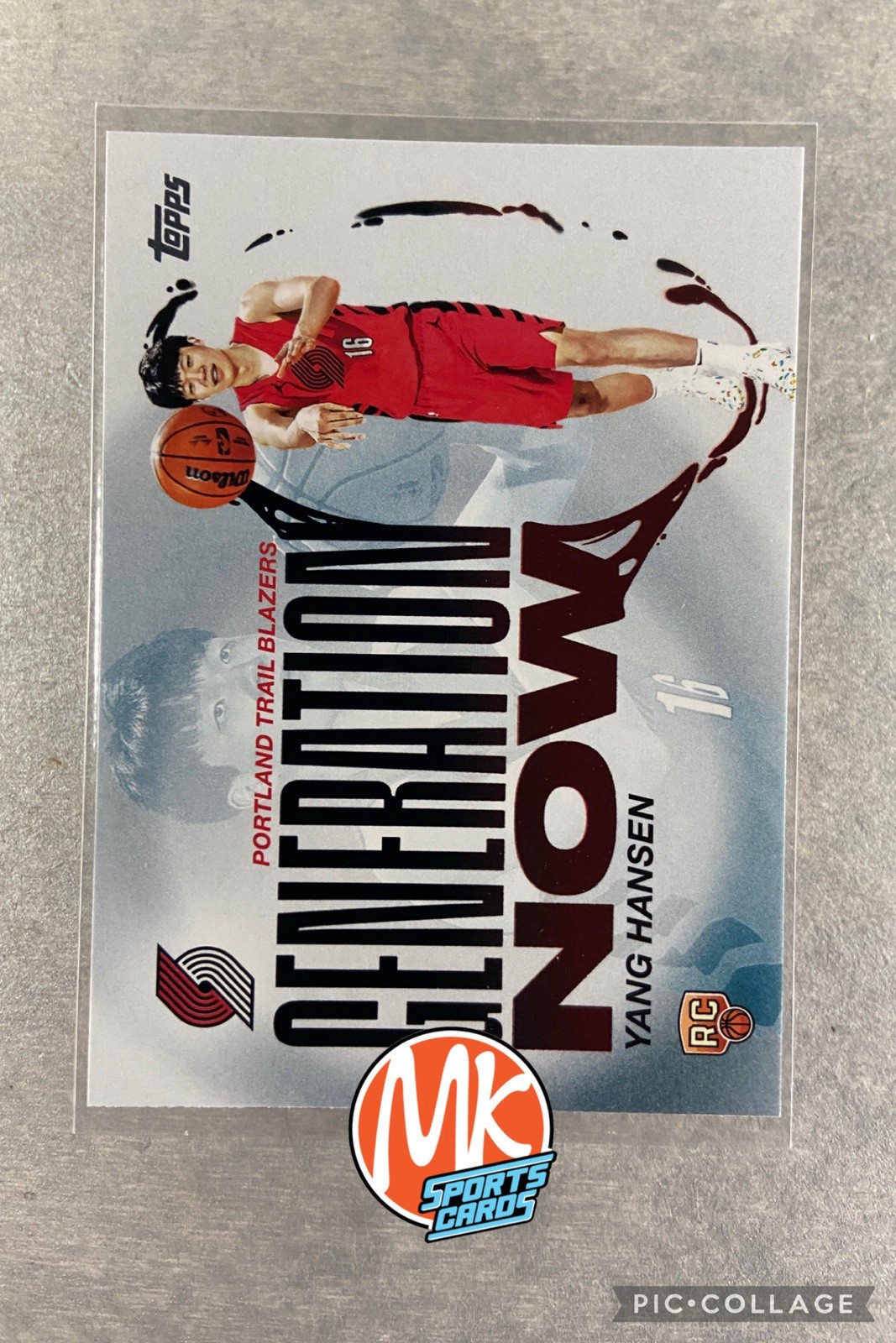 2025-26 TOPPS NBA BASKETBALL - YANG HANSEN RC GENERATION NOW INSERT (#GN-16)