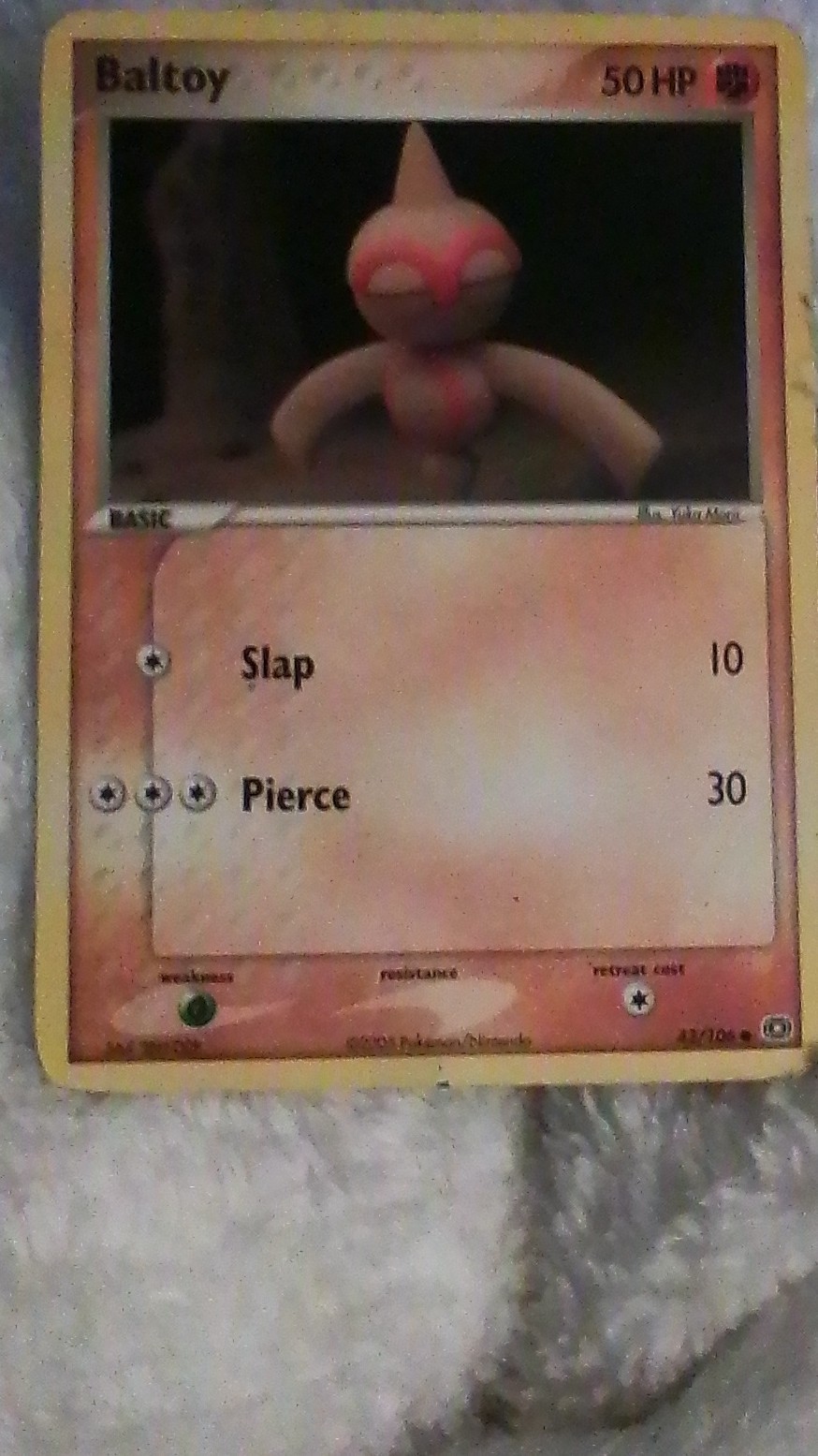 Pokémon TCG Baltoy 43/106 EX Emerald Basic Regular English 50 HP Abnormal