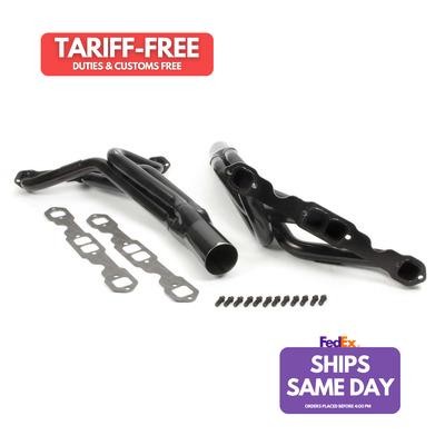 Schoenfeld 104, 2 Pack Black Steel Sbc Street Stock Headers 1-3/4 Performance Pa