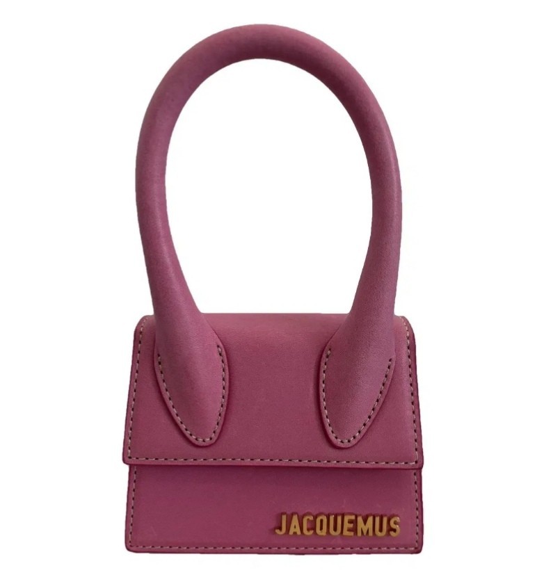 Jacquemus borsa a mano rosa in pelle