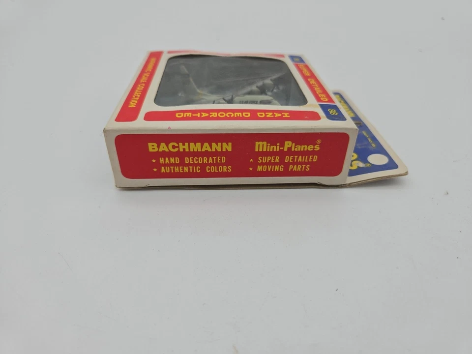 vintage bachmann mini planes #88 lockheed c-130 hercules plastic plane in box - Image 4 of 4
