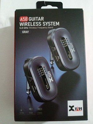 Xvive A58 Guitar Wireless System, 5.8 GHz, Gray 