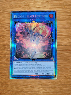 Yugioh Decode Talker Heatsoul RA01-EN048 Collectors Rare English 1st Edition