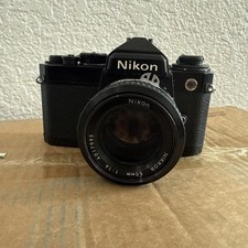 Nikon FE Black 35mm Film Camera With 50mm f1.4 Lens