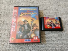 Instruments of Chaos Starring Young Indiana Jones Sega Genesis W/ Box Authentic!