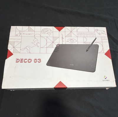 XP-Pen Deco 03 Graphics Drawing Tablet, Wireless/Wired, Stylus Pen Glove