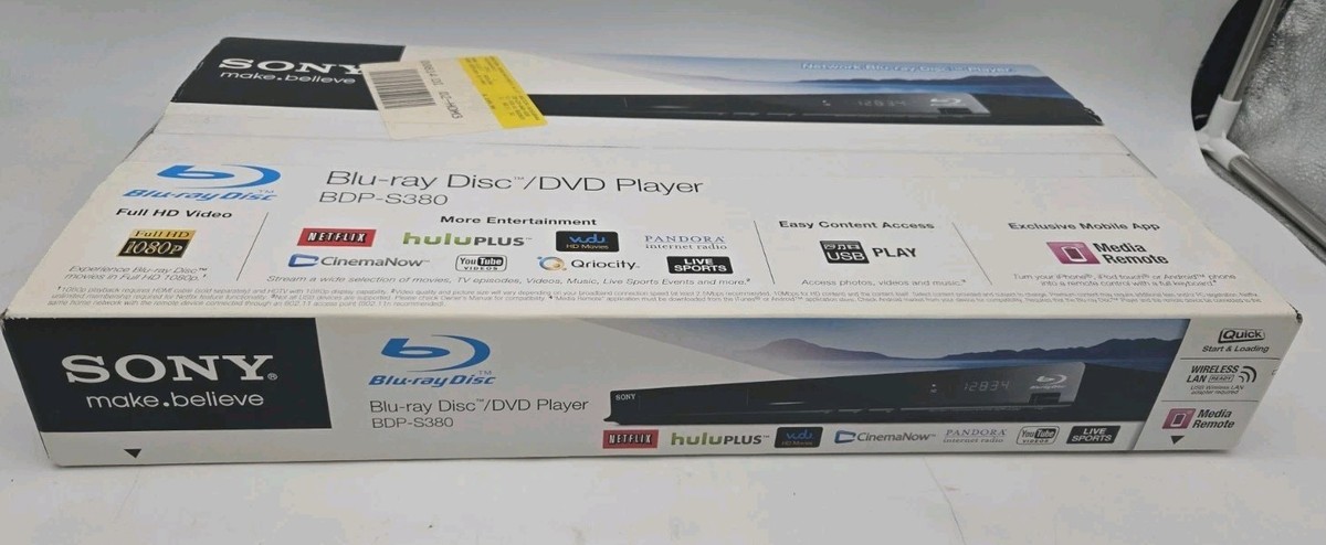 SONY ブルーレイプレーヤー BDP-S380 SACD Sony BDP-S380 Internet-ready Blu-ray player at Crutchfield