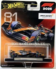 2025 Hot Wheels Premium Formula 1 #81 McLaren Formula One Team