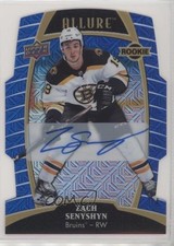 2019-20 Upper Deck Allure Rookies Blue Line 31/35 Zach Senyshyn #74 Auto uk2