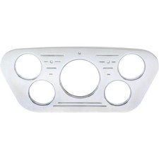 Five Gauge Aluminum Dash Panel Polished Finish Fits 1953-55 Ford Truck