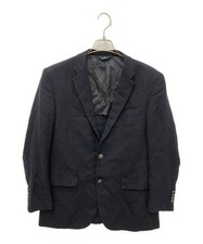 silver button navy blazer