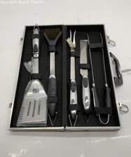 The Seasoned Grill Stainless Steel 6-Piece Barbecue Tool Set With Carry Case