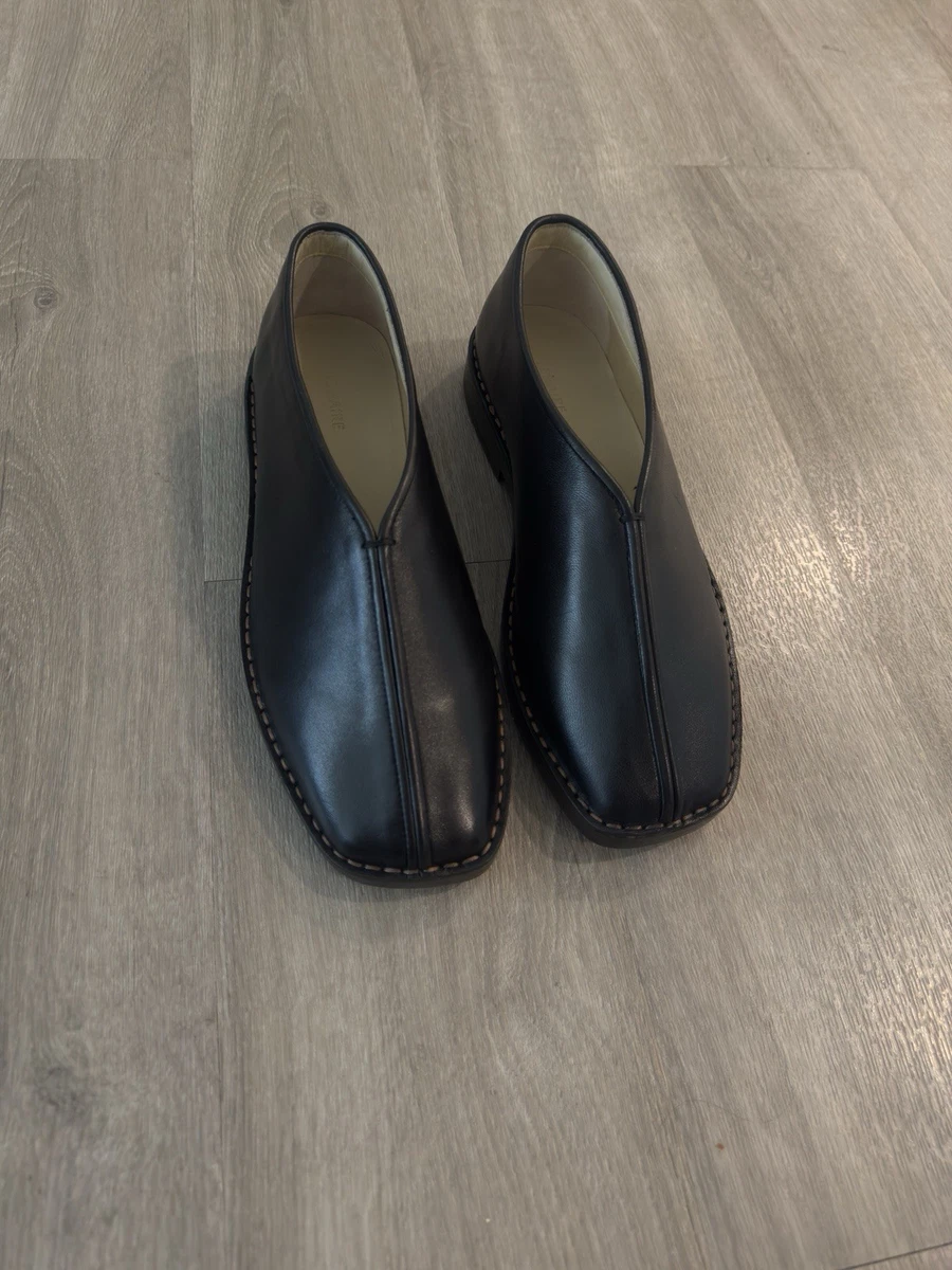 Men TPR Slipper Leather Black Sz 29 US 8 PreLoved Good Condition Amazon.com | PAMIR Mens Premium Leather House Slippers with  main image 4