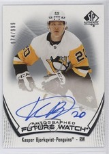 2021-22 SP Authentic Auto Future Watch 674/999 Kasper Bjorkqvist #196 Auto 1bs2