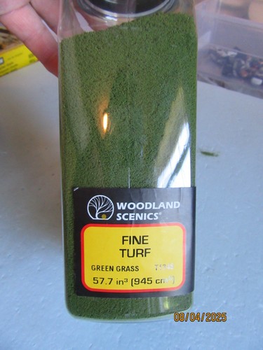 All Scales - Woodland Scenics T1345 FINE TURF SHAKER GREEN GRASS - NIB