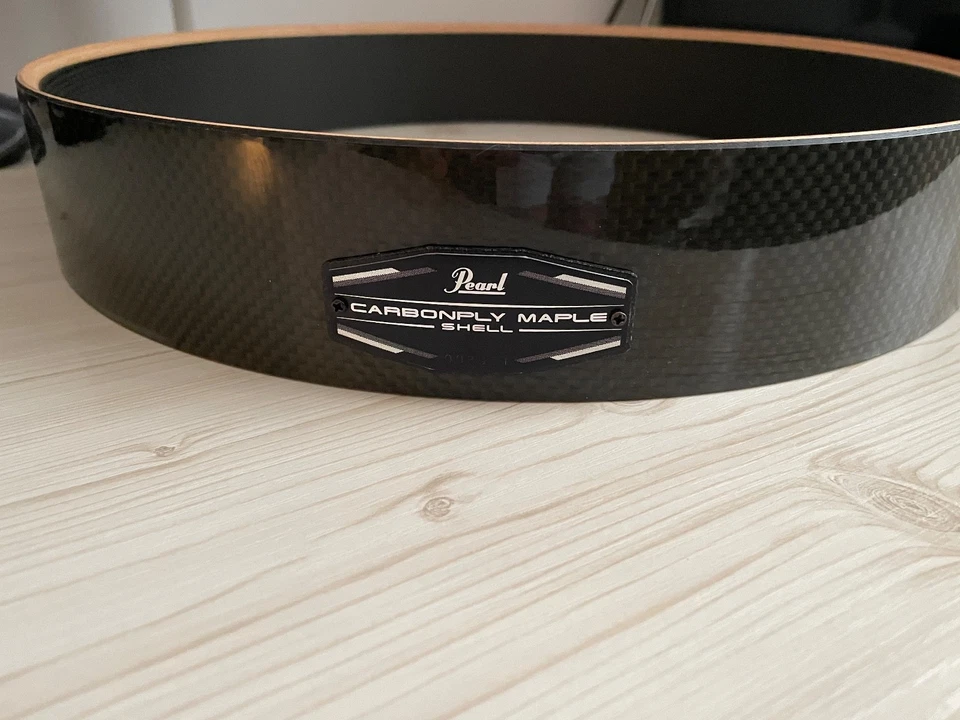 Pearl Floating 3.5" x 14" Piccolo Carbonply Maple Snare Drum Shell, Free Floater - Image 2 of 4