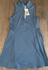 NWT Halara Everyday Cloudful Air Half Zip Golf Dress-Stay Ready OXFORD BLUE XL