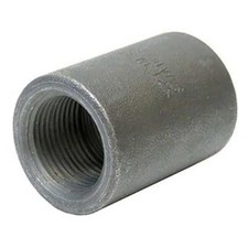 1Pc Coupling Coupling, 1" Pipe, Fnpt, Black Forged Steel, Class 3000