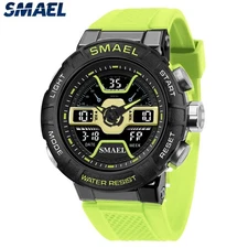 SMAEL Men Digital Watch Multifunction Sport Alarm Wristwatch Big Boys LED Watch