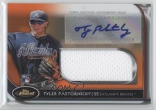 2012 Topps Finest Orange Refractor 36/99 Tyler Pastornicky #AJR-TP Auto 0a1