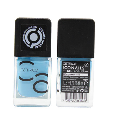 2x CATRICE ICONails GEL Lacquer 7-Tage Nagellack 117 Aqua Man-icure - NEU
