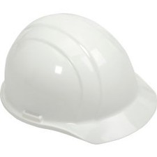 ERB Americana Cap Safety Helmet 4-Point Slide-Lock Suspension White Erb