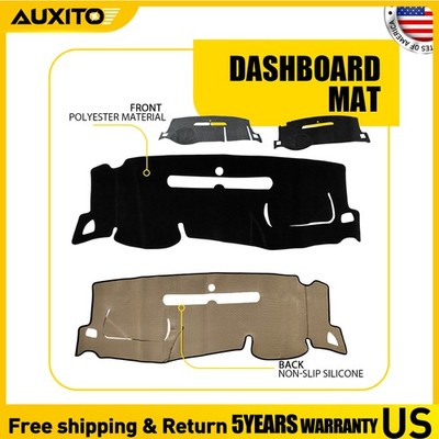 Black Gray Dash Board Cover Fit 2007-2013 GMC Sierra 1500 2500HD 3500HD Models