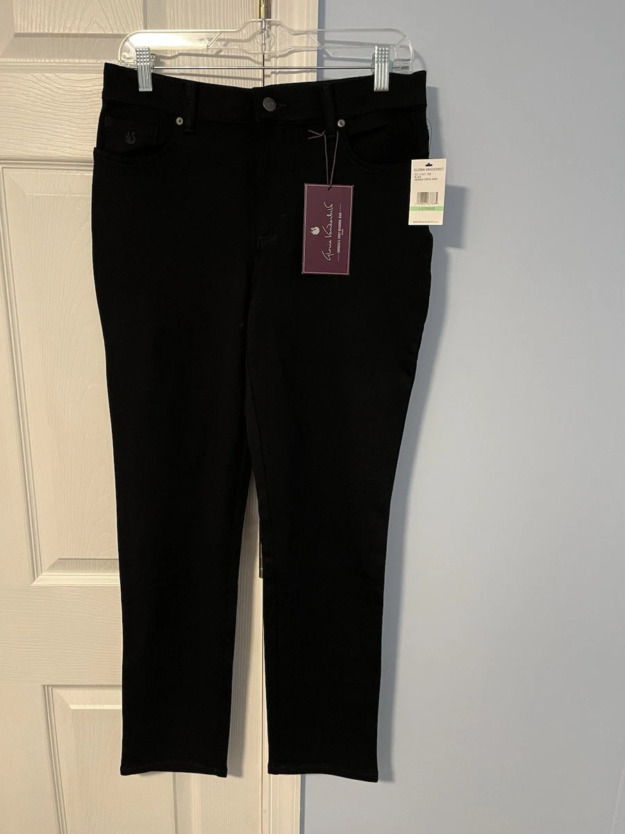 gloria vanderbilt dress pants Regular Size for Women for sale Vanderbilt amanda jeans Sell My Bridesmaid Dress Wear to work pocket styling Button Color:Blue Night