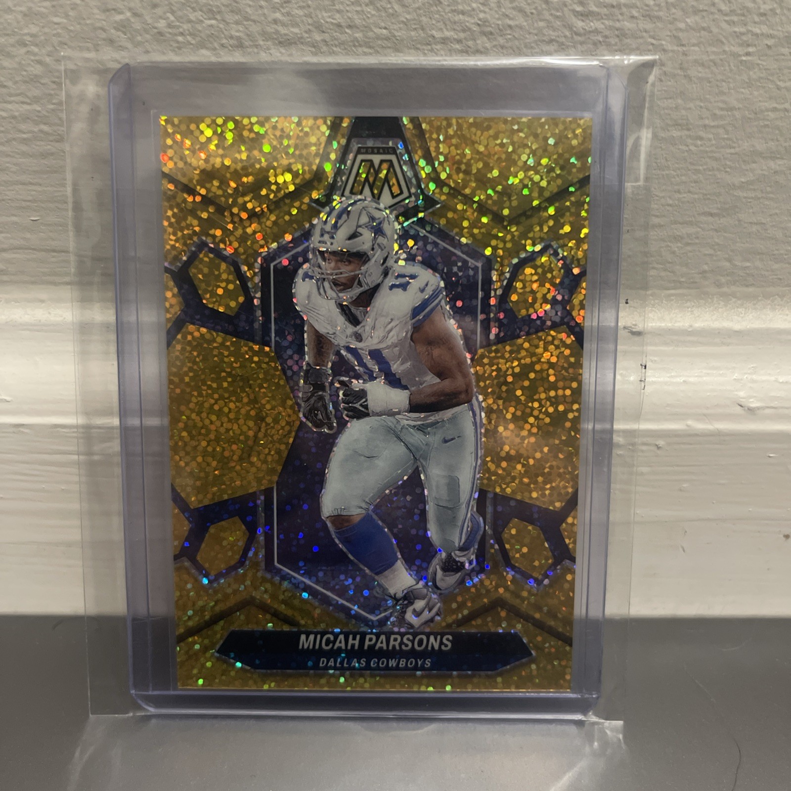2024 Panini Mosaic Micah Parsons Gold Sparkle /24 #62