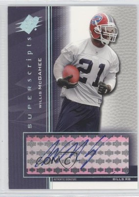 2004 SPx Super Scripts Willis McGahee #SS-WM Auto 0f2
