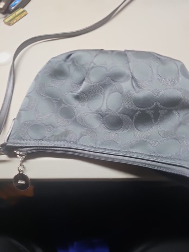 Coach Crossbody Baby Blue Fabric Satchel Excellent Cond Estate Find - Picture 4 of 6