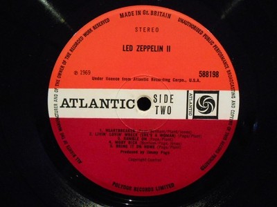 LED ZEPPELIN - II - 1st PRESS - UK - RED PLUM - WRECK ERROR
