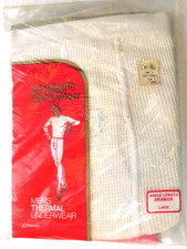 Vintage 70s NOS JC Penny Men s Thermal Ankle Length Long Underwear Large