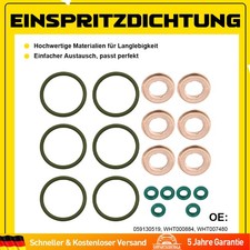 18Stk. Dichtsatz Injektor Einspritzdüse Audi A6 A4 A5 Q5 2,7 3,0 TDI Seat Altea