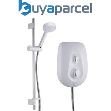 Image of Mira Vie Electric Shower 10.8kW White Chrome + Riser Rail 1.1788.006 RP Mira GO