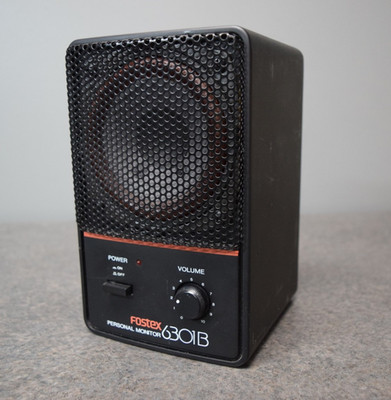 Fostex 6301B Personal Monitor Active Studio Speaker Black 1/4'' & XLR Tested
