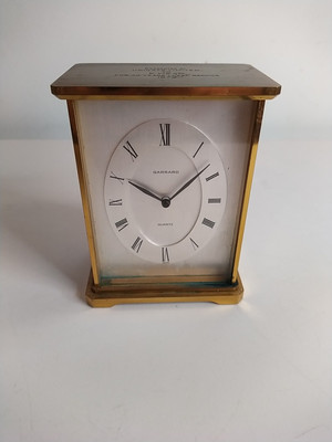 Vintage Garrard Quartz schwere Messing Kutschenuhr
