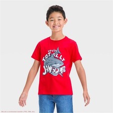 Boys' Short Sleeve Shark Graphic T-Shirt - Cat & Jack Red M