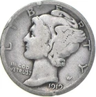 G+ 1919-D Mercury 90% Silver Dime *8640