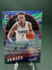 2021-22 Donruss Optic #SS-ACF Amir Coffey Signature Series Green Wave