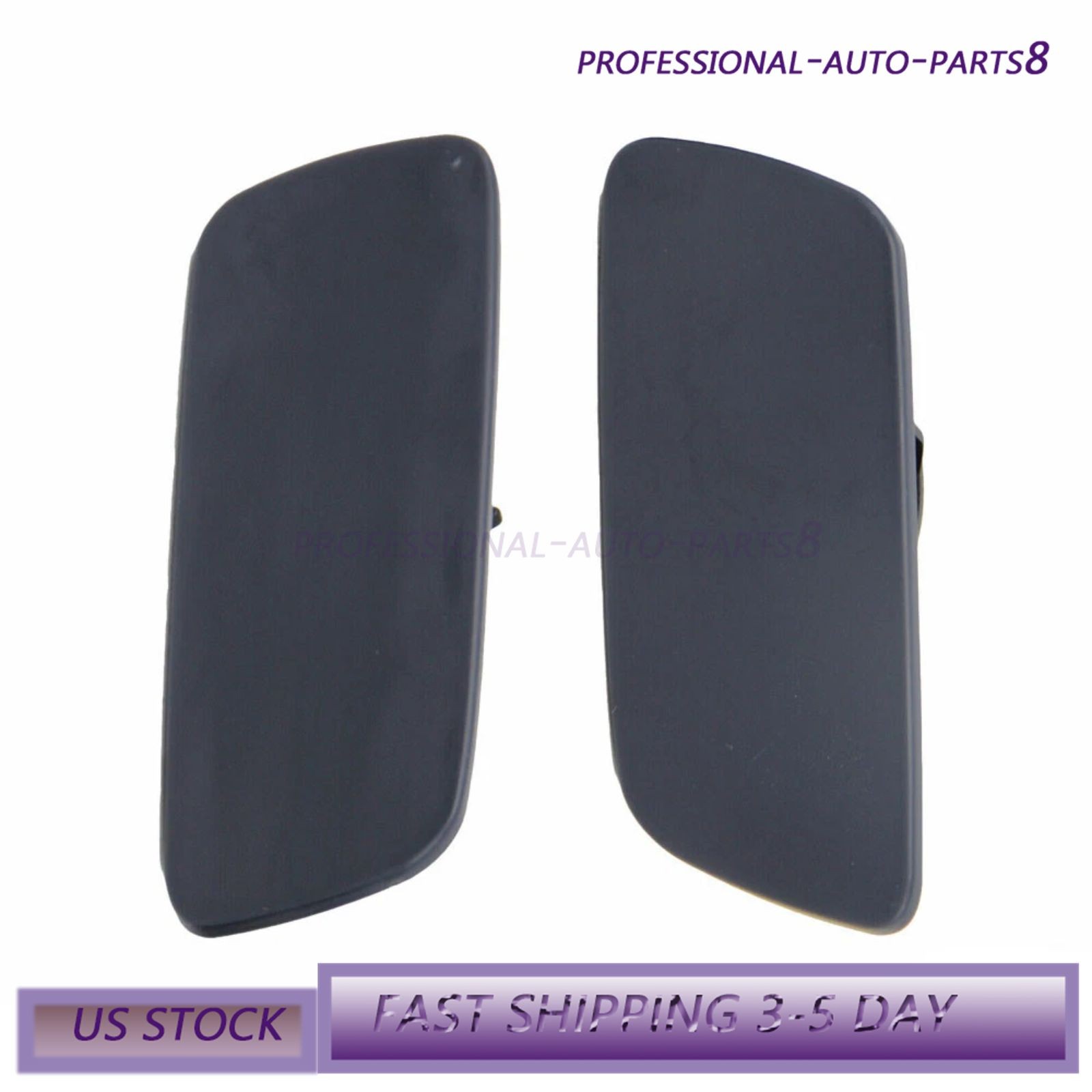 Pair LH RH Headlamp Washer Cover For 10-18 Rolls-Royce Ghost 61677244959 44960