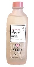 INSPIRE LOVE ROSE VANILLA BODY MASSAGE OIL BATH BODY WORKS AROMATHERAPY 4 OZ