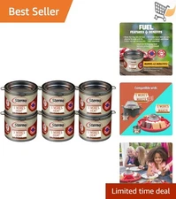 Ethanol Gel Fuel Can 6-Pack 45 Min Burn for Food Warmers & Chafing Dishes