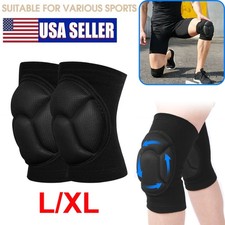 1 Pair Thick Sports Protective Knee Pads Anti-slip Knee Leg Protector Sleeve -US