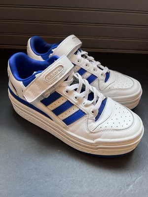 Adidas Triple Platforum Low White Royal Blue 2017 Men s 7.5 Women's 9