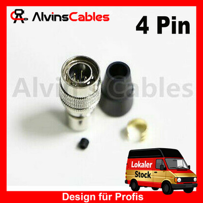 4 Pin Hirose HR10A-7P-4P Male Connector Plug for Sound Devices ZAXCOM SYNC