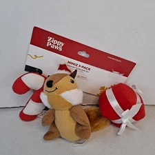 Dog Christmas Toys Zippy Paws Miniz Squeaky Stuffed Small Plush Festive Friends